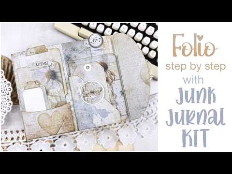 Make this Junk Journal Folio with kit from 49andMarket
