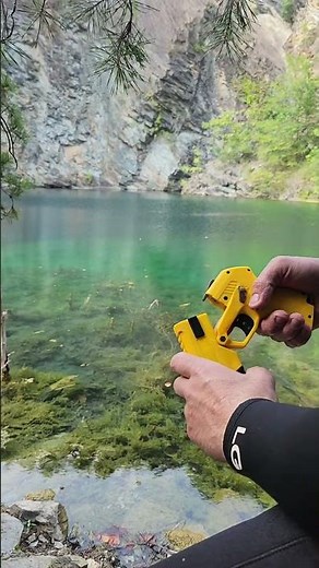 AEA defender lethal airgun test fire across quarry