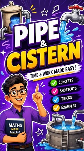 Pipe and Cistern formulae ❤️ #education #exams #maths #pipeandcistern
