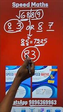 Square Root Short Trick II Square Root of 4-Digit Numbers II Easy Method #youtubeshorts #speedmaths