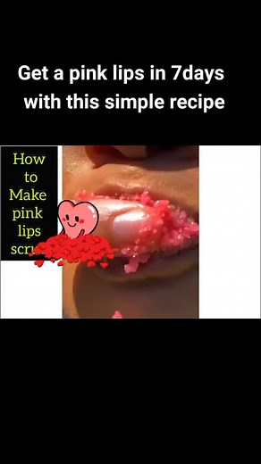 How to get pink lips in 7days#pinklips #diy do it yourself at home with natural ingredients#secretrecipe #fypシ #fyp works in one week#howto #viral #organics