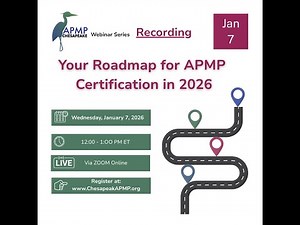 2025 01 07 APMP Certification Roadmap for 2026