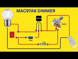 How to Make a 220V Dimmer Using TRIAC MAC97A6 & DB3 Diac | DIY Light & Fan Speed Controller