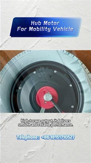 High-End 12-Inch Wheel Hub Motor for Wheelchairs
