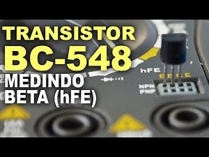 BC548 - Measuring hFE with multimeter! Datasheet and pinout!