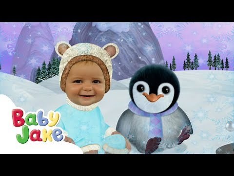 Baby Jake - Tummy Sliding in the Snow | Winter Holidays | Episodes |