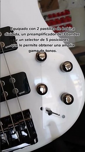 Un vistazo a las características del bajo eléctrico de 5 cuerdas Yamaha GRBX305W 👀❤️ #onlymusicshop