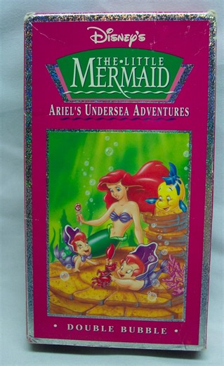 Vintage Walt Disney the Little Mermaid - ARIEL'S UNDERSEA ADVENTURES- Double Bubble Vhs Video Movie 90's Cartoon 1990's - Etsy Australia