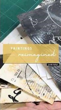 Old Painting Made into Accordion Book