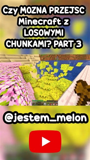 Czy MOŻNA PRZEJŚĆ Minecraft z LOSOWYMI CHUNKAMI? PART 3 #minecraft #shorts