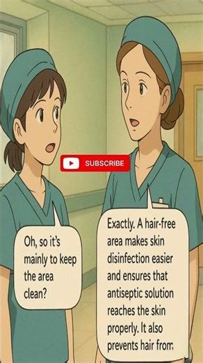 Why do hair need to be removed before a surgery is done#education#surgeon