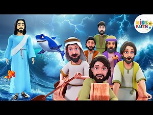 Jesus Walks on Water | Faith-Filled Christian Song for Kids | Kids Faith TV