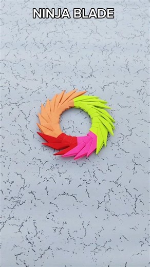 EASY TRANSFORMING NINJA BLADE ORIGAMI | HOW TO MAKE A JAPANESE NINJA BLADE #SHORTS #VIRAL #ORIGAMI