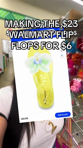 How to Make $23 Walmart Flip Flops for $6