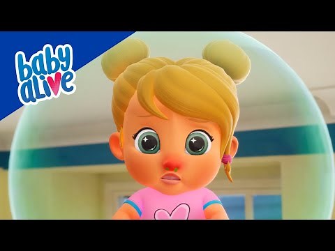 Baby Alive Official💧Lulu Catches a Cold 💔Playing Safely with Babies👶🏽Kids Videos and Baby Cartoons 💕