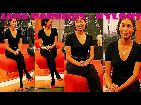 Jana Pareigis HD Nylons Pantyhose Collant Strumpfhose on ZDF