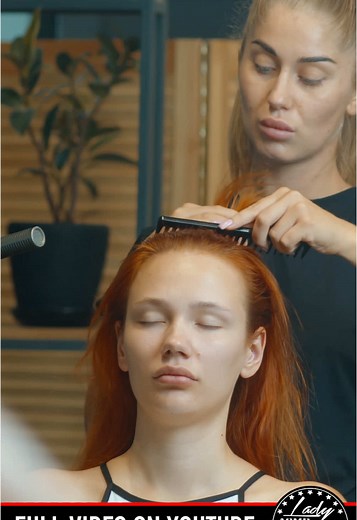 ASMR Head Massage with Massager by Barber Lady Olga🤍