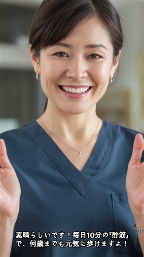 60代・70代の貯筋生活！一生自分の足で歩くための超簡単椅子筋トレレ#シニア運動 #健康寿命 #貯筋 #寝たきり予防 #ロコモ対策 #高齢者エクササイズ #簡単筋トレ #shorts #시니어운동
