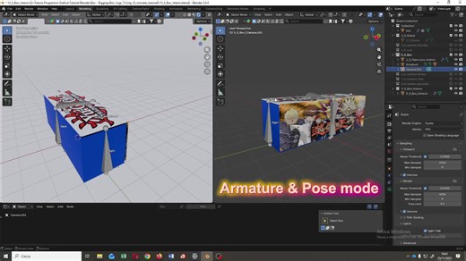 the next step to becoming a better #productdesign is to learn #rigging and pose mode #ilblenderistascarso #blender #yugiohcommunity