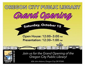 Oregon City Library Sets Grand Re-Opening Celebration