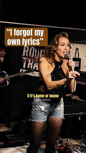 Miley Cyrus Forgets FLOWERS Lyrics While Performing Live 😭 | #shorts #mileycyrus