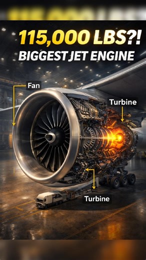 “Duniya Ka Sabse Bada Jet Engine 😳 115,000 Thrust!”