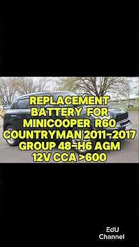 Replacement Battery Mini Cooper countryman #shorts #shortsviral