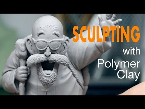 Sculpting a Dragon ball character with polymer clay