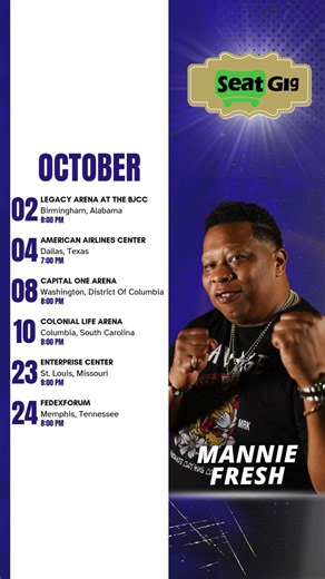 Mannie Fresh Live Tour 2026