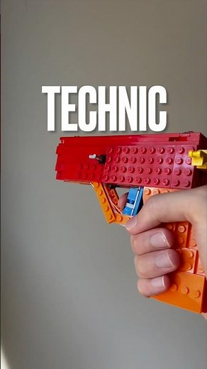 LEGO GUN with No TECHNIC!!!