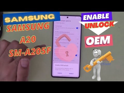 Samsung A20 SM-A205F Enable oem unlock