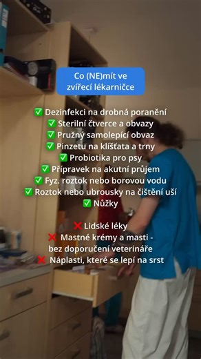 Zkontroluj doma svou zvířecí lékárničku, je tam vše, co tam má být? Máš tam něco navíc? Napiš. ✍️ | Veterinární klinika AlfaVet