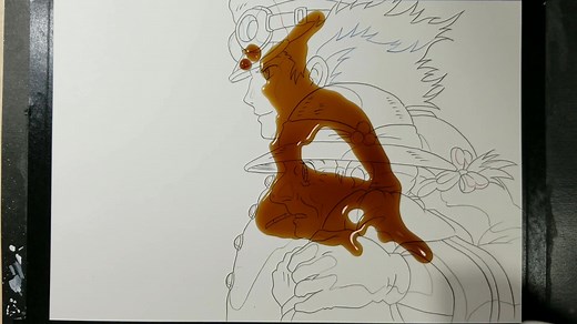 コーヒーアート：ハウルの名シーンを描いてみた