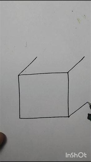 3D Square drawing #art #3ddrawing #arttutorial