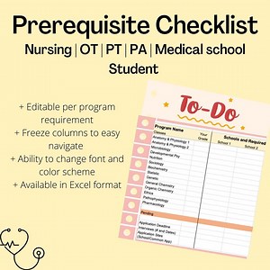 School Program Prerequisite Checklist - Etsy UK