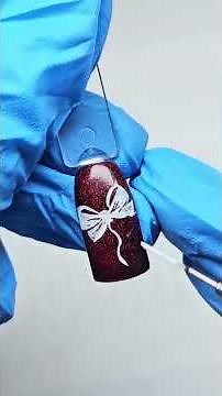 How to Draw a Perfect Bow on Nails | Easy Nail Art Tutorial