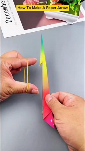 How To Make A Paper Arrow Launcher! 📄 #shorts #paperplane #gadgets
