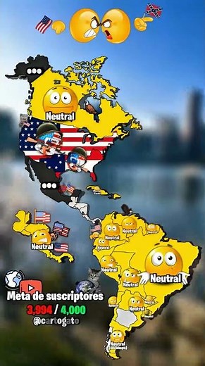 ¿En qué lado está tu país de la guerra civil de estados unidos (1861) #youtube #cartografía #fyp