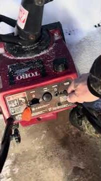 Dad loves you! - How to use the Toro snowblower