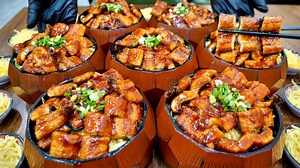 Amazing! grilled eel rice bowl recipe, eel fish cooking, Korean food | Food Processing | Facebook