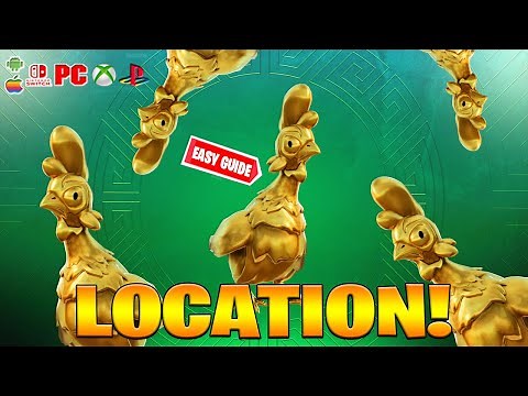 Where To Find Golden Chickens & Golden Eggs In Fortnite! (How To Get Golden Chickens Locations)