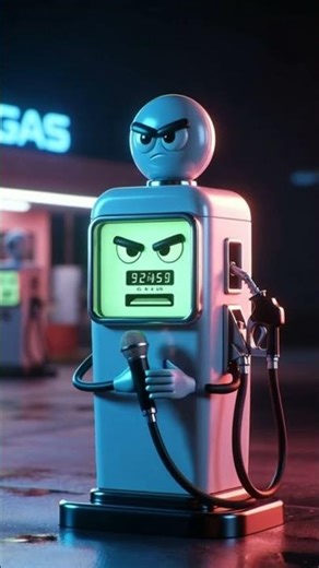 Angry Gas Pump Interviews Cool Car as Furious Turbo Engine Explodes with Power!