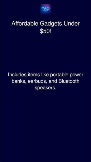 Affordable Gadgets Under $50!