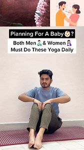 1.1M views · 6.4K reactions | Planning For Baby? Both Men & Women Must do these yoga exercises Thes yoga Exercises helps you to Improve your Fertility Improve your Sperm Quality Improve Sexual Health Strengthening Pelvic Muscles Boost Blood Flow Yogvidya @topfans #conceivenaturally #pregnancy #pelvichealth #SpermCount #eggquality #menstrualhealth #pcos #pcodproblem #womenshealth #menhealth #fbreels #trendingreel #virals #facebookviral | Yogvidya | Facebook