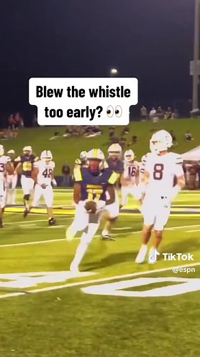 Thoughts? 🤔 (via jaiden.leonard2/IG) #football #ref #referee #whistle | bad refs in football