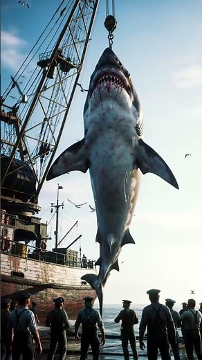 🚢 World’s Largest Shark Ever Caught on Camera! 🦈 | Unbelievable 4K Real Footage
