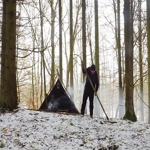 11K views · 234 reactions | Old-fashioned Camping, Cooking, and Sleeping on a Wool Blanket on a Solo Winter Bushcraft Trip. | Fight to Survive | Facebook