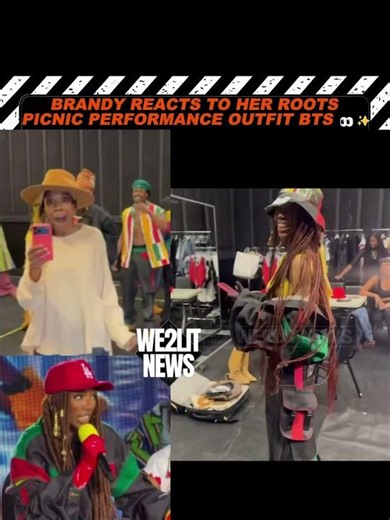 Brandy Reacts To Her Roots Picnic Performance Outfit BTS!!
