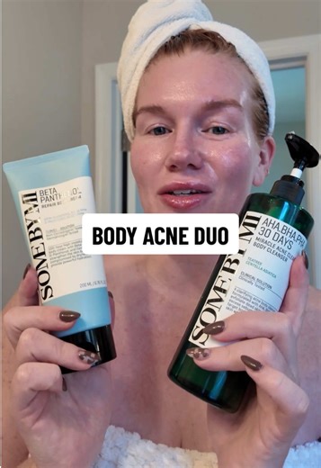 The shower duo that actually clears body breakouts 💧✨ The SOME BY MI Body Acne Cleanser Repair Cream work together to target bumps, bacne, clogged pores, and redness—without stripping your skin. Gentle, effective, and SO good for smooth, even, clear-looking skin 👏 Linked in the orange cart! @SOME BY MI US #bodyacne #bodyacnetreatment #tiktokshopblackfriday #tiktokshopcybermonday #tiktokshopcreatorpicks
