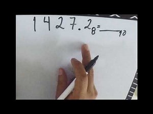 Conversiones entre sistemas numéricos, de base 8 a base 10.